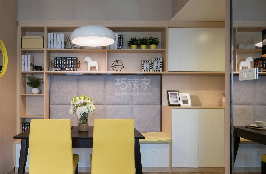 餐厅及书柜-天通苑中苑120平米欧式风格设计方案