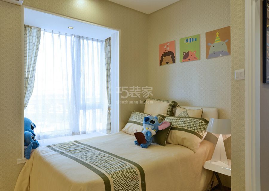 儿童房效果图-金地朗悦小区90平米现代简约风格设计方案