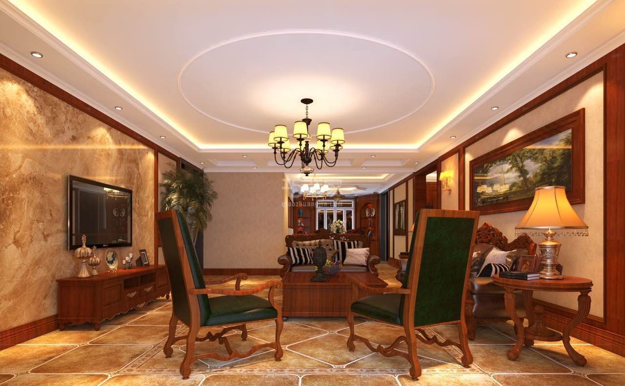 北苑家园129平米美式风格设计案例