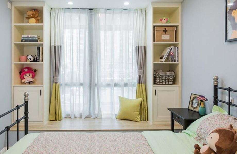 卧室-龙山华府90平米混搭风格设计方案