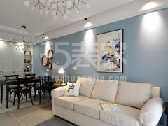 平乐园小区80平米混搭风格设计方案