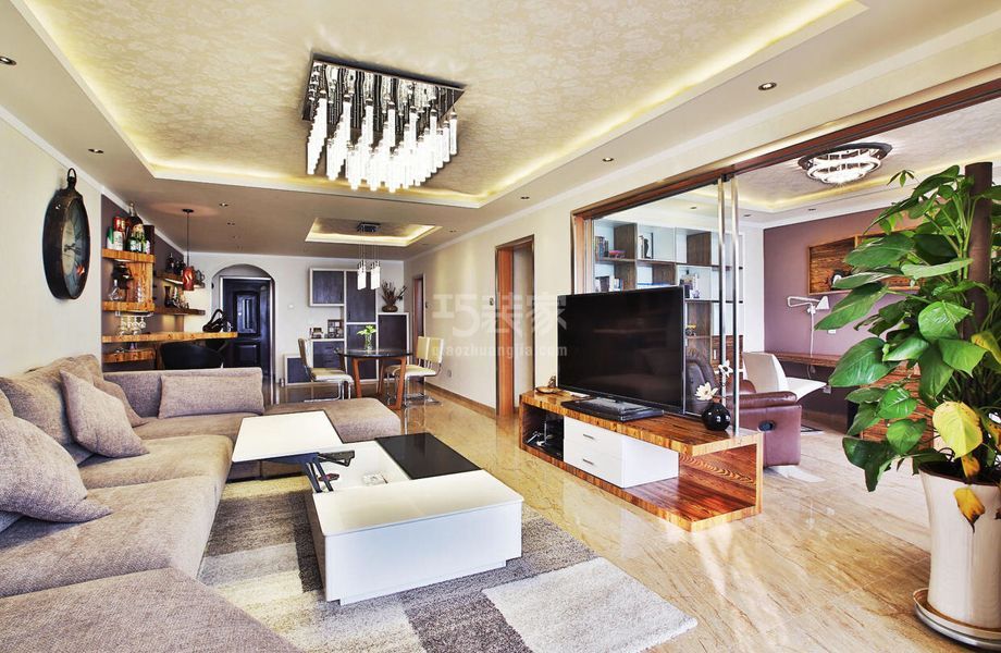 -朝阳区康泉小区130平混搭风格设计方案