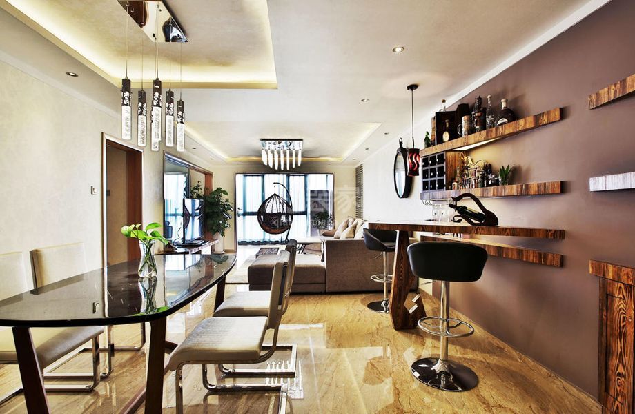 -朝阳区康泉小区130平混搭风格设计方案