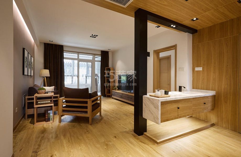 -西城区鸭子桥北里110平日式风格设计方案