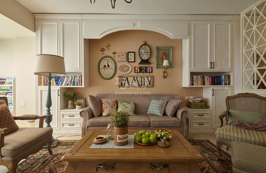 -丰台区洋桥北里120平法式风格设计方案