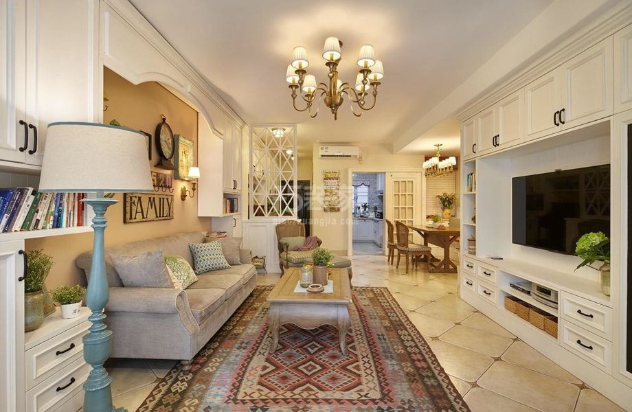 -丰台区洋桥北里120平法式风格设计方案