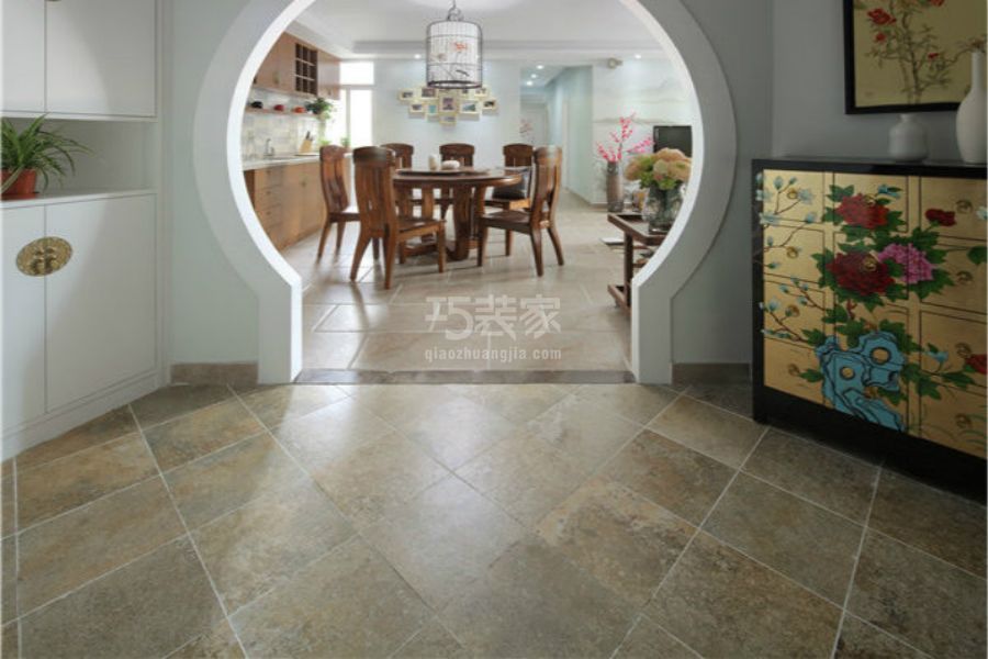 -莱镇香格里90平米中式古典风格设计方案