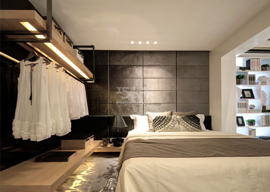 卧室-棕榈泉国际公寓135平米简约风格设计方案