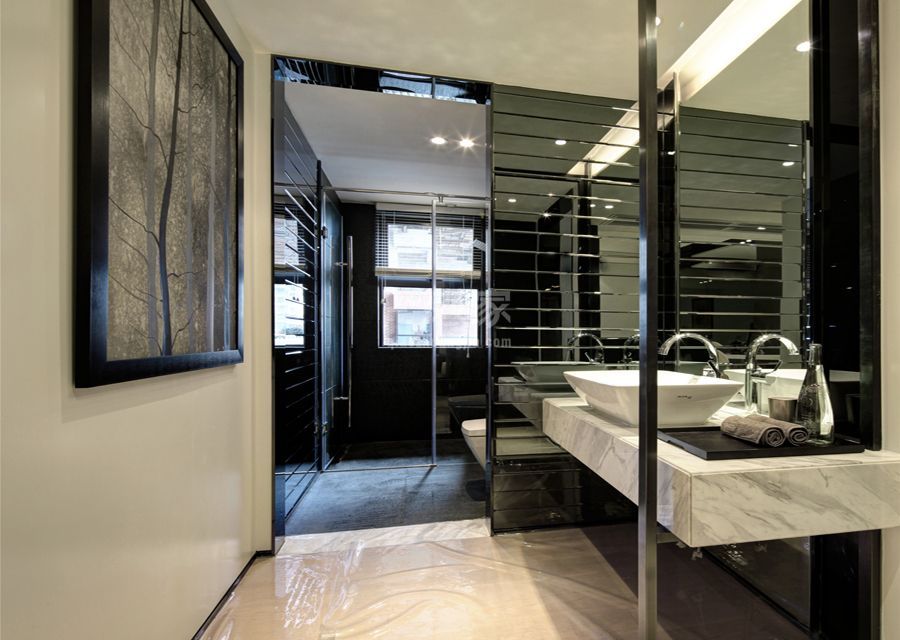 卫生间-棕榈泉国际公寓135平米简约风格设计方案