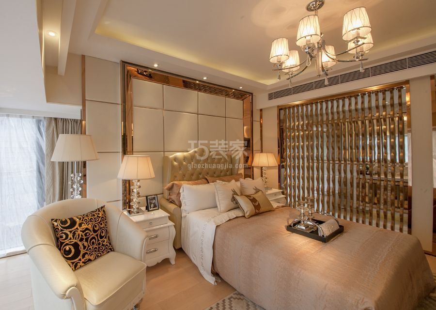 卧室-丽水嘉园98平米新古典风格设计方案