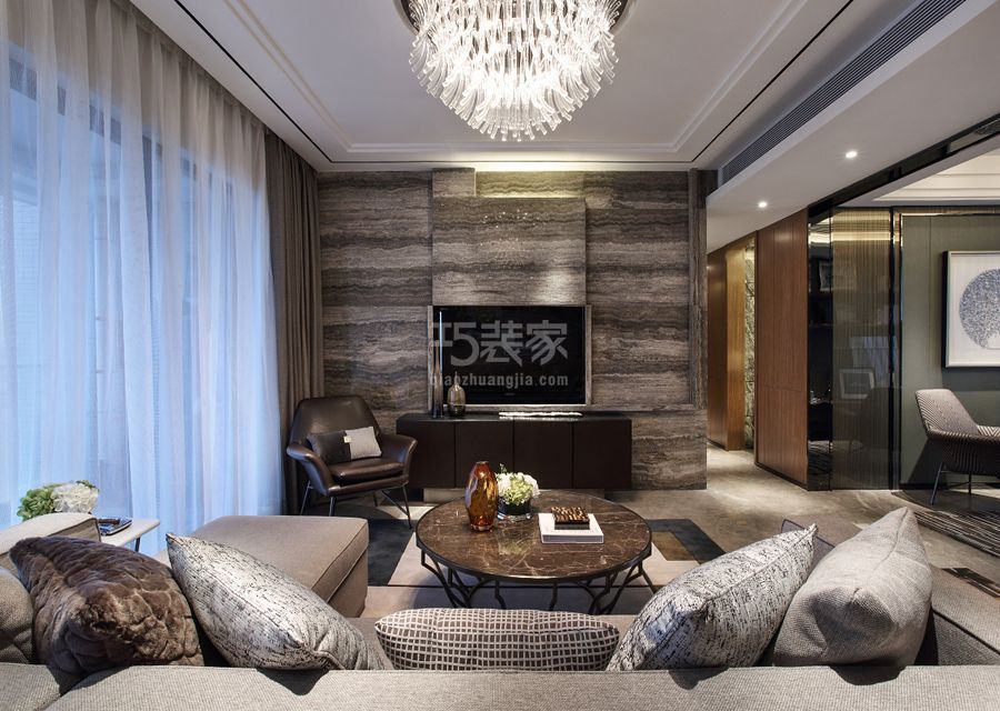 万城华府玺园128平米简约风格设计方案