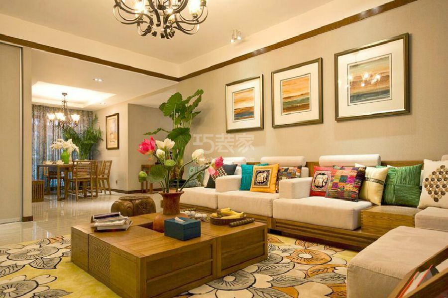 -韦伯豪庄园120平米简约风格设计方案