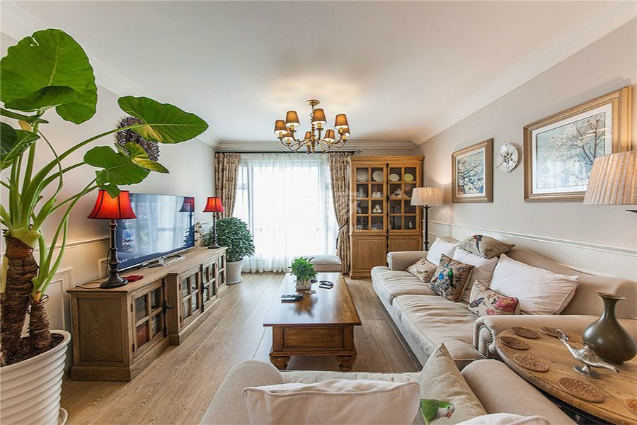 普惠南里100平米美式风格设计方案