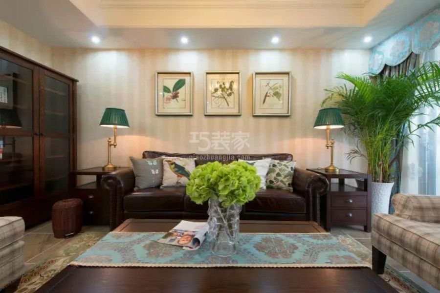 平台村小区128平米美式风格设计方案