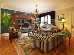 苹果园88平米地中海风格设计方案