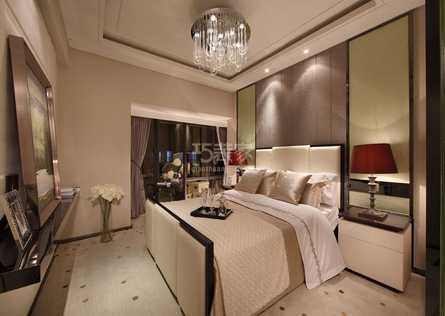 主卧-天地美墅137平米现代简约风格设计方案