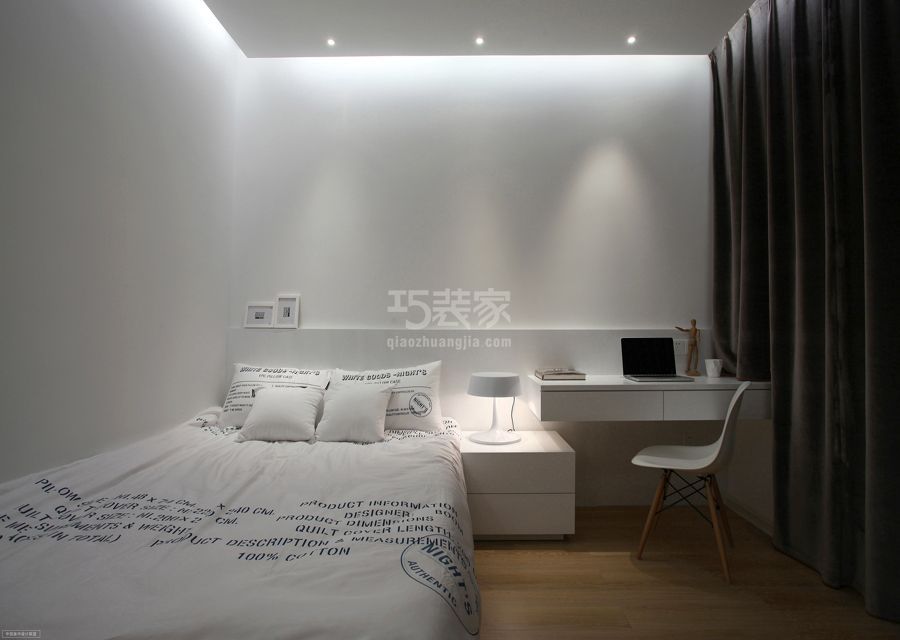 次卧-曦城国际95平米简约风格设计方案