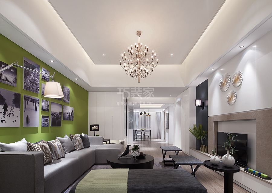 客厅-汇新家园131平米简约风格设计方案