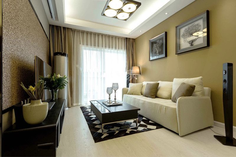 华清嘉园小区78平现代简约风格设计方案