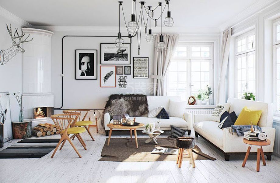 -融泽嘉园90平米北欧风格设计方案