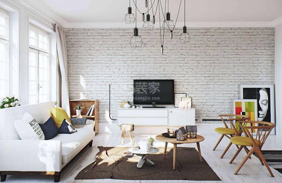 -融泽嘉园90平米北欧风格设计方案