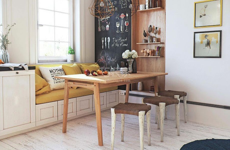 -融泽嘉园90平米北欧风格设计方案