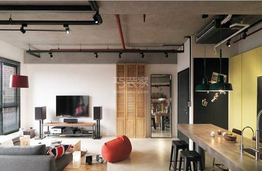 -创新园115平米工业风格设计方案