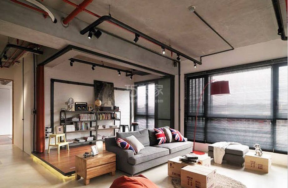 -创新园115平米工业风格设计方案