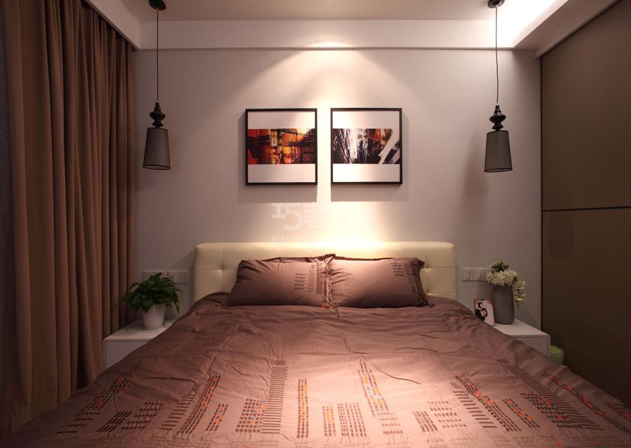 卧室-润泽庄园127平米简约风格设计方案