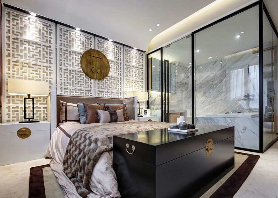 -志强北园100平新中式风格设计案例