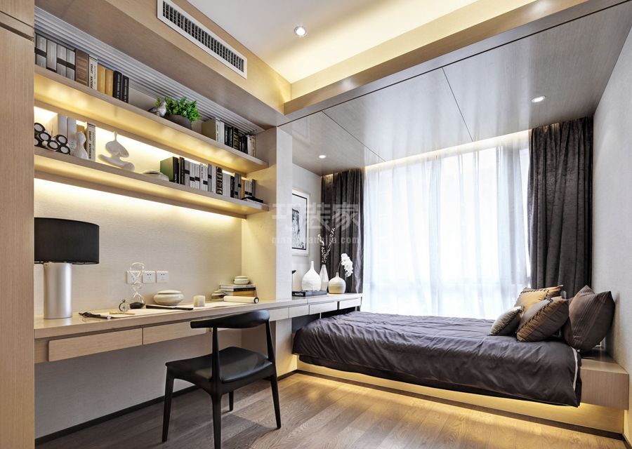 -志强北园100平新中式风格设计案例