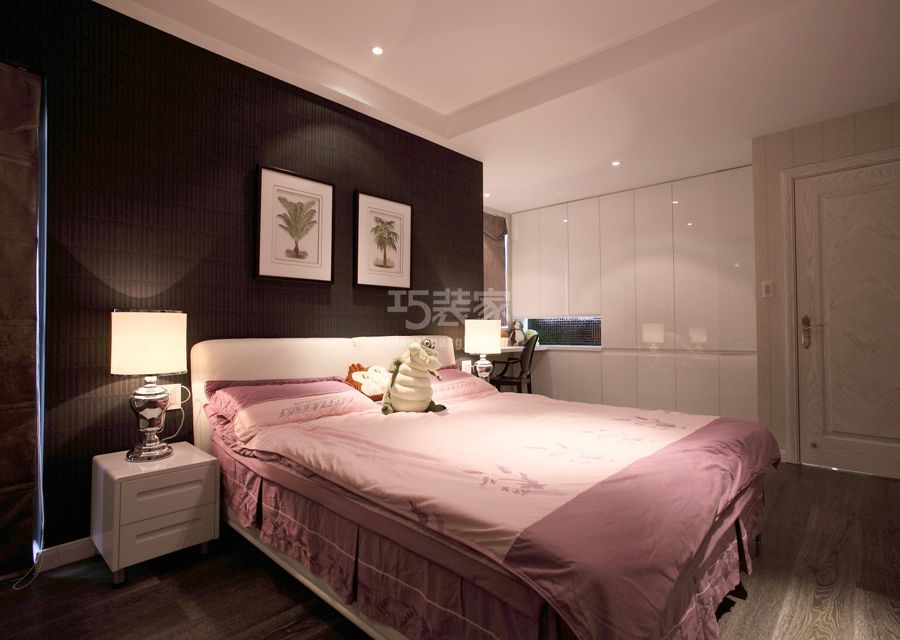 卧室-世嘉丽晶128平米简约风格设计方案