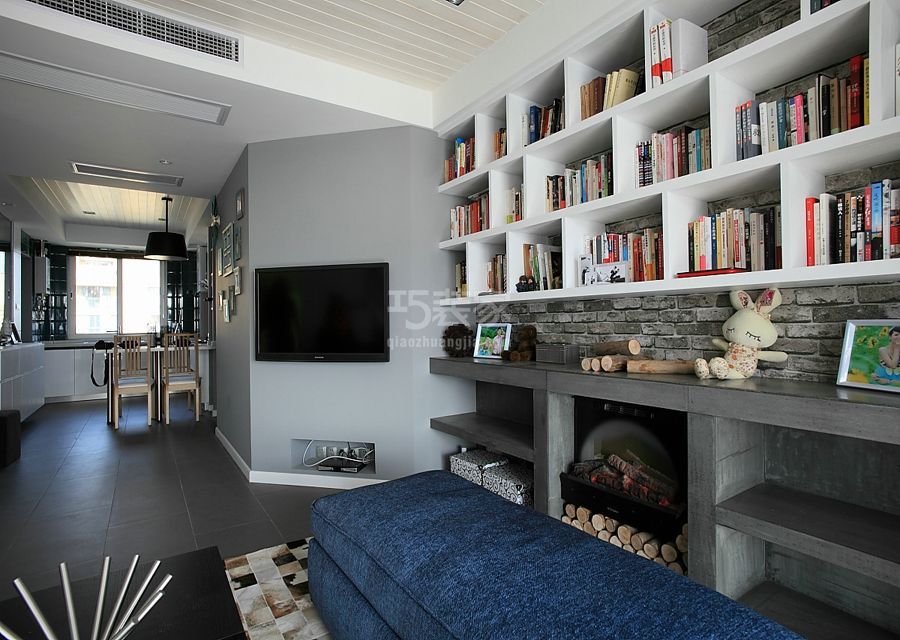 客厅-云景西里123平米简约风格设计方案