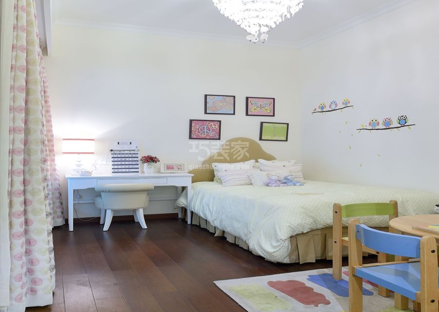 儿童房效果图-远洋自然90平米现代简约风格设计方案