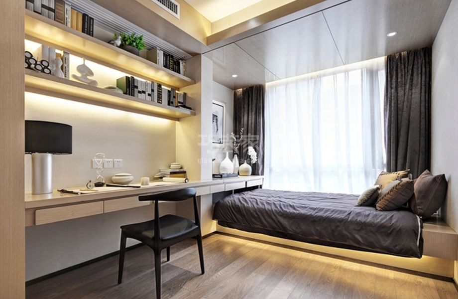 -春晖园100平米新中式风格设计方案