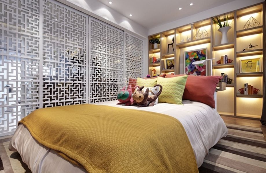 -春晖园100平米新中式风格设计方案