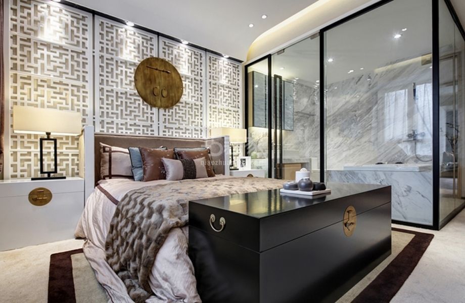 -春晖园100平米新中式风格设计方案