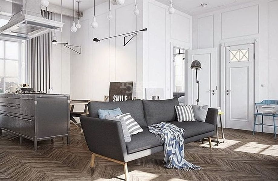 -百环家园110平米工业风风格设计方案