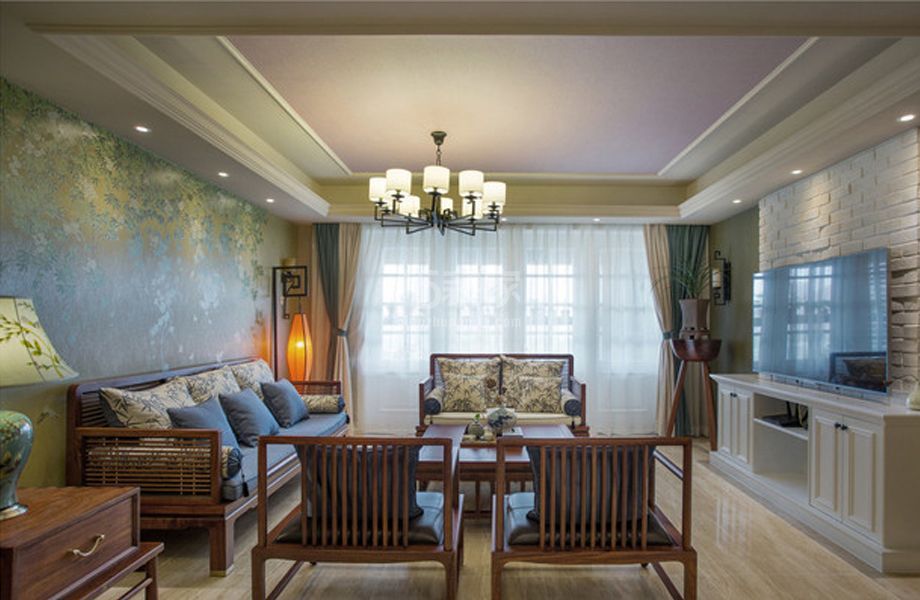 -新兴小区150平米新中式风格设计方案