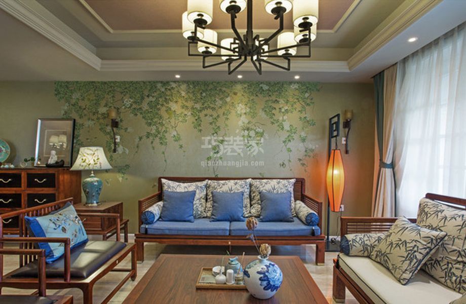 -新兴小区150平米新中式风格设计方案