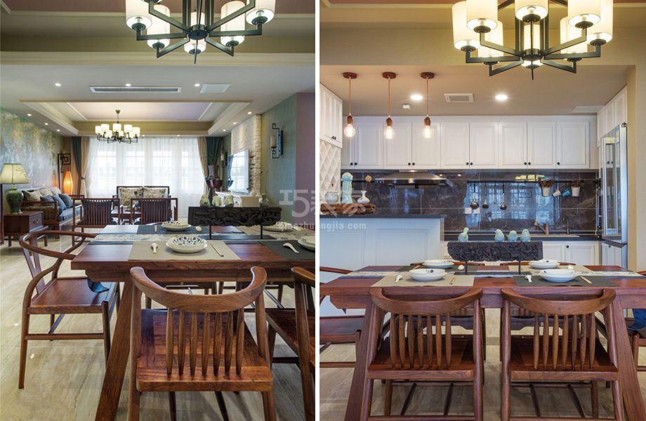 -新兴小区150平米新中式风格设计方案