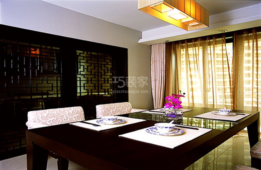 -弘燕路山水文园160平米中式设计方案