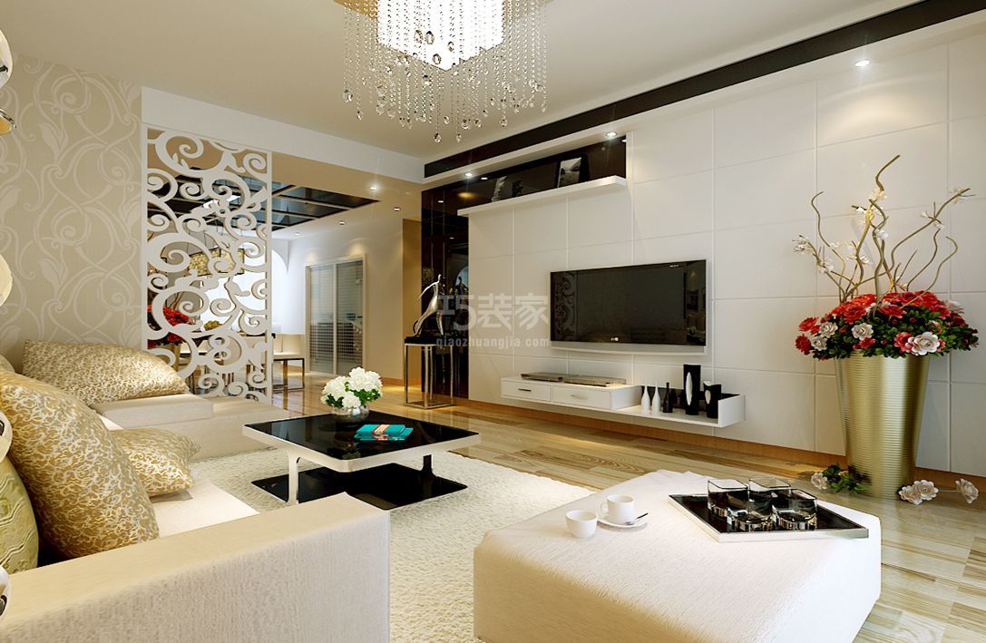 -丽泽景园90㎡简约设计风格