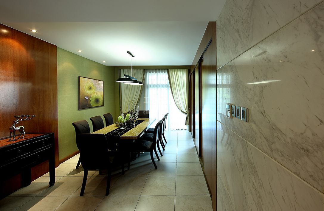 -通州新城150平米简约中式设计方案