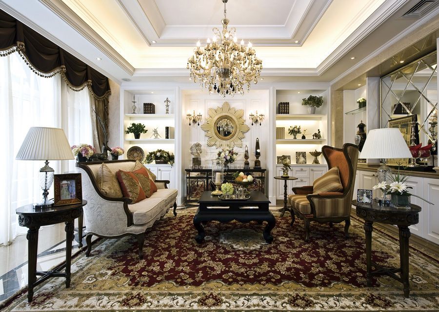 客厅-东方瑞景151平米美式风格设计方案