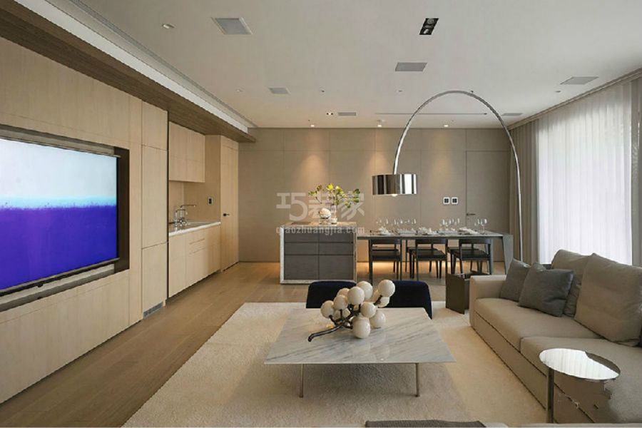 宝源商务公寓128平米简约风格设计方案