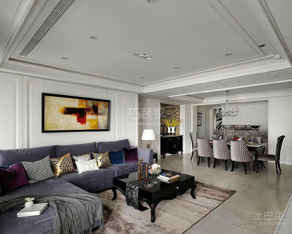 -天伦锦城90平米简约风格设计方案