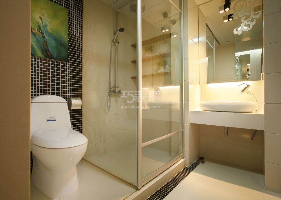 卫生间-民望家园105平米简约风格设计方案