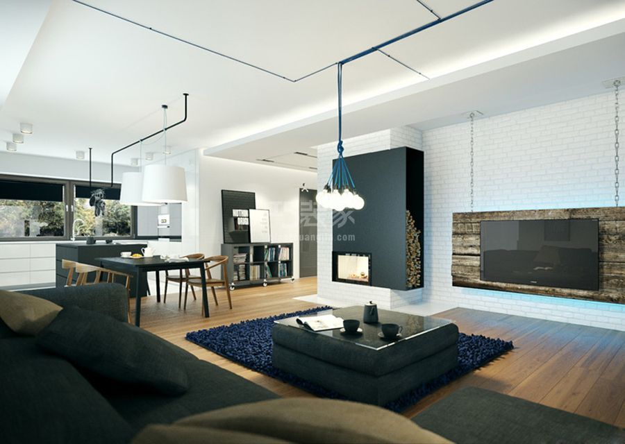 客厅-晨光家园97平米简约风格设计方案