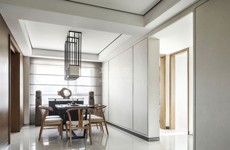 -人济山庄100平米新中式风格设计方案